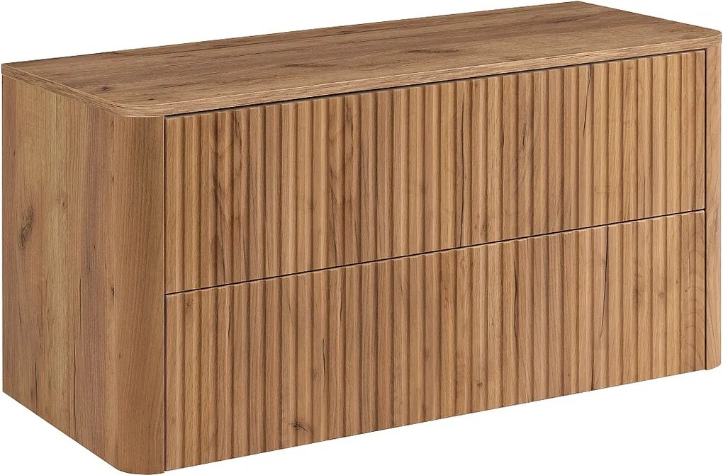 Szafka łazienkowa 100, Dąb craft, blat dąb craft, 100,8 x 44,2 x 50 cm