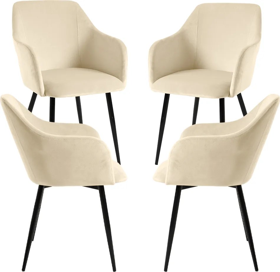 Pack 4 Sillas Puan Terciopelo