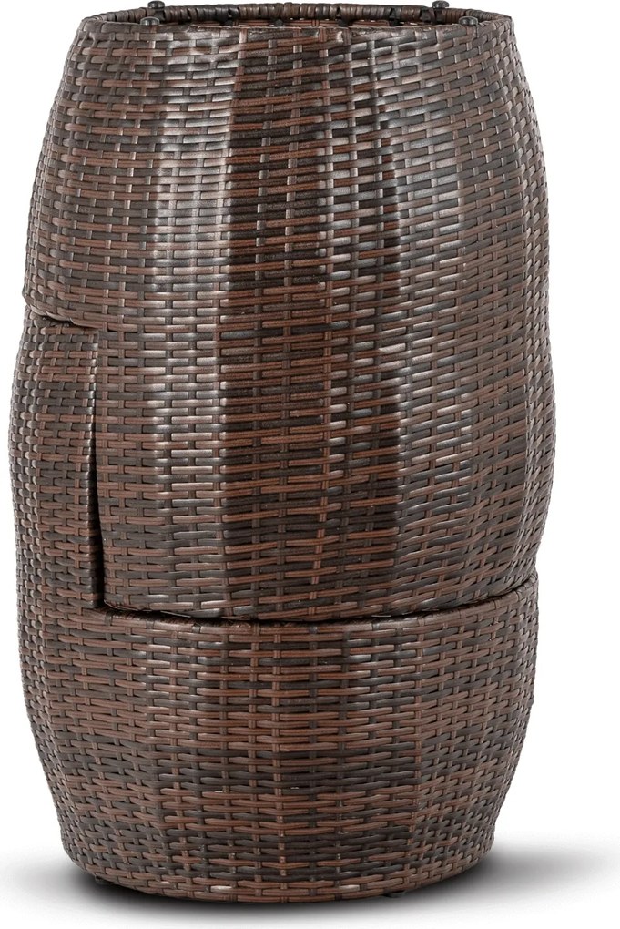 Zestaw Mebli Ogrodowych FRIO Brązowy/Beżowy 2x Fotel Stolik Tarasowy Nowoczesny