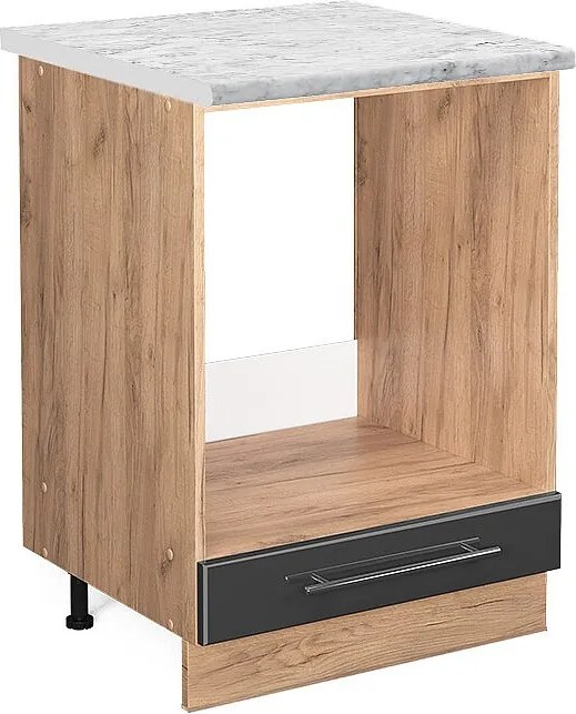 Szafka kuchenna antracyt wysoki połysk 60x60x82 fame-line