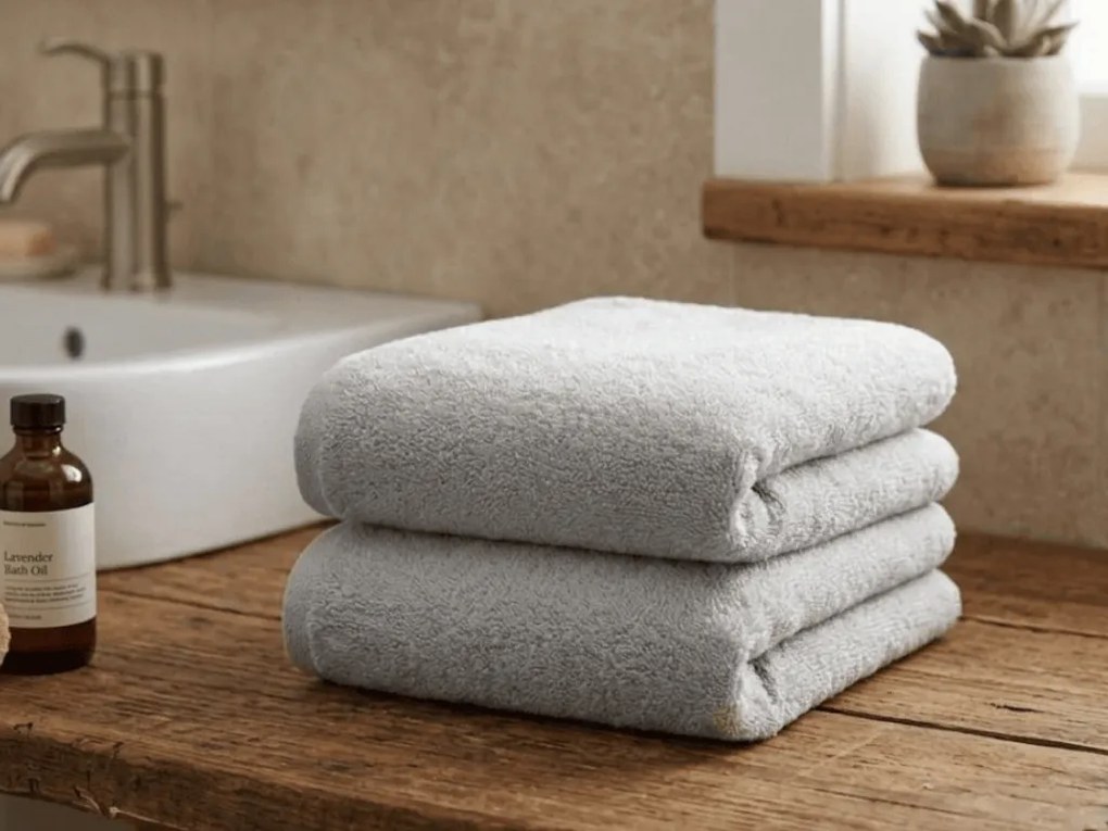 Ręcznik NORIELLE 50x90 cm jasnoszary, 100% bawełna