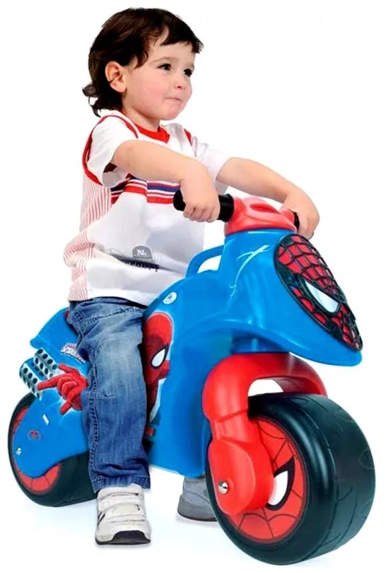 Spiderman jeździk motor odpychacz injusa