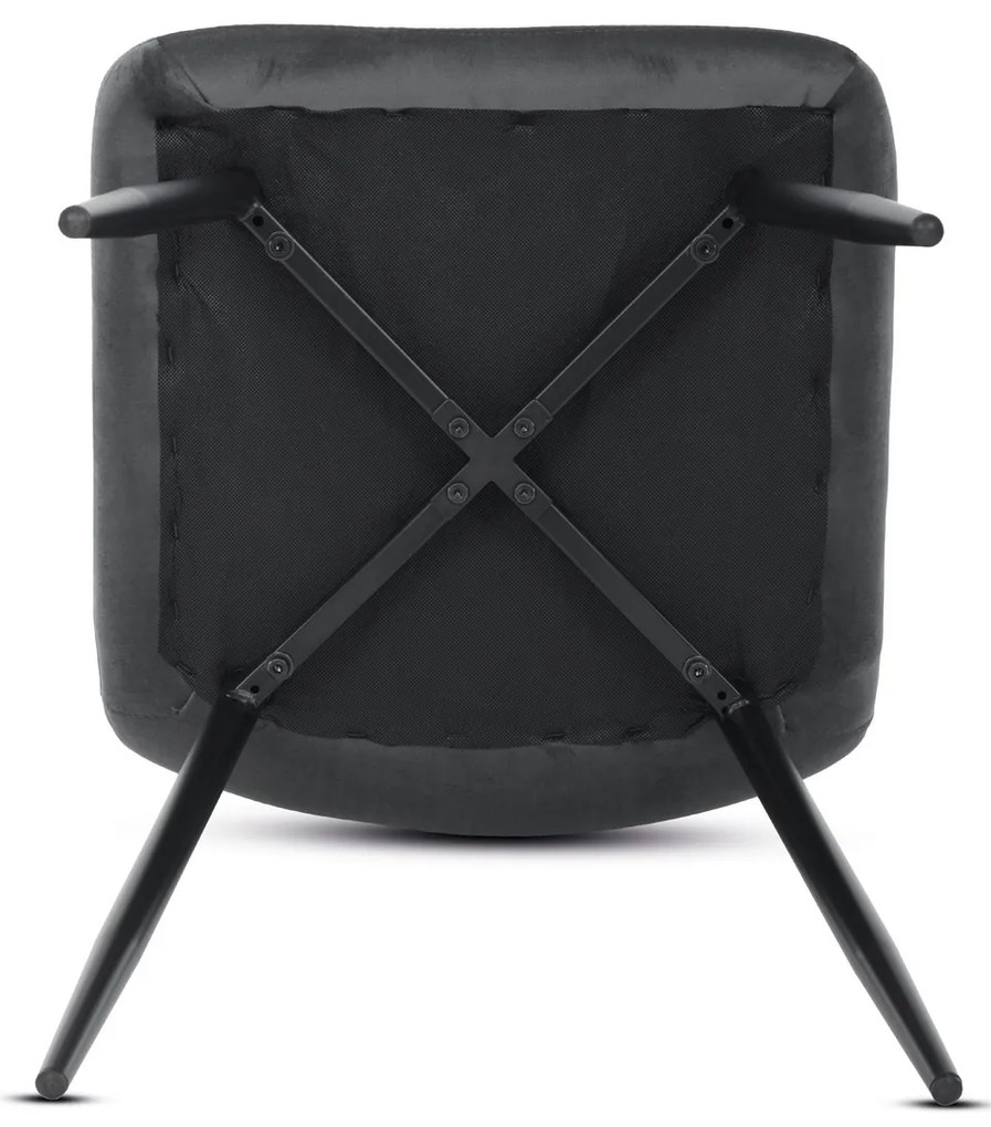 Zestaw krzeseł do jadalni CT-281 GREY4, 4 szt.