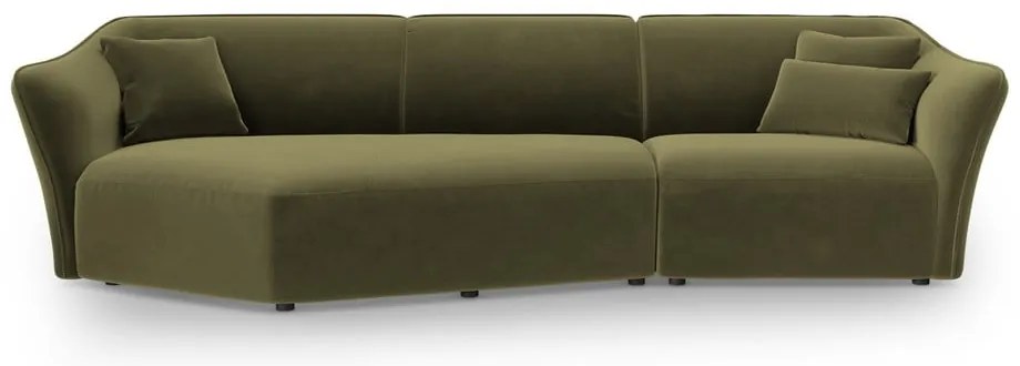 Zielony aksamitny narożnik Tokyo – Cosmopolitan Design