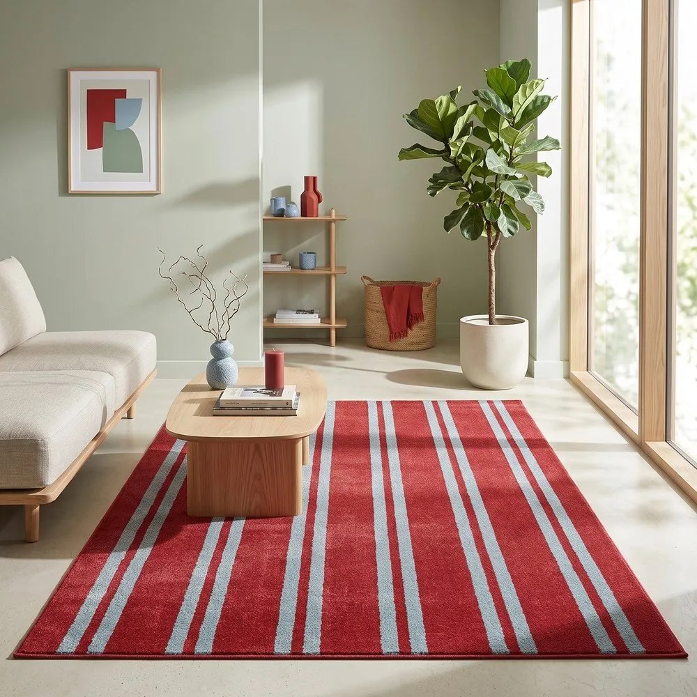 Czerwony/niebieski dywan 120x170 cm Riviera – ESTE