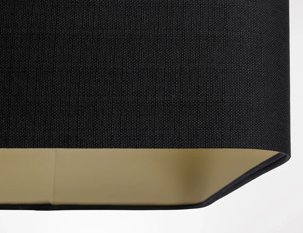 Lampa wisząca KWADRO LEN 005-40w20 czarna/beżowa BPS KONCEPT