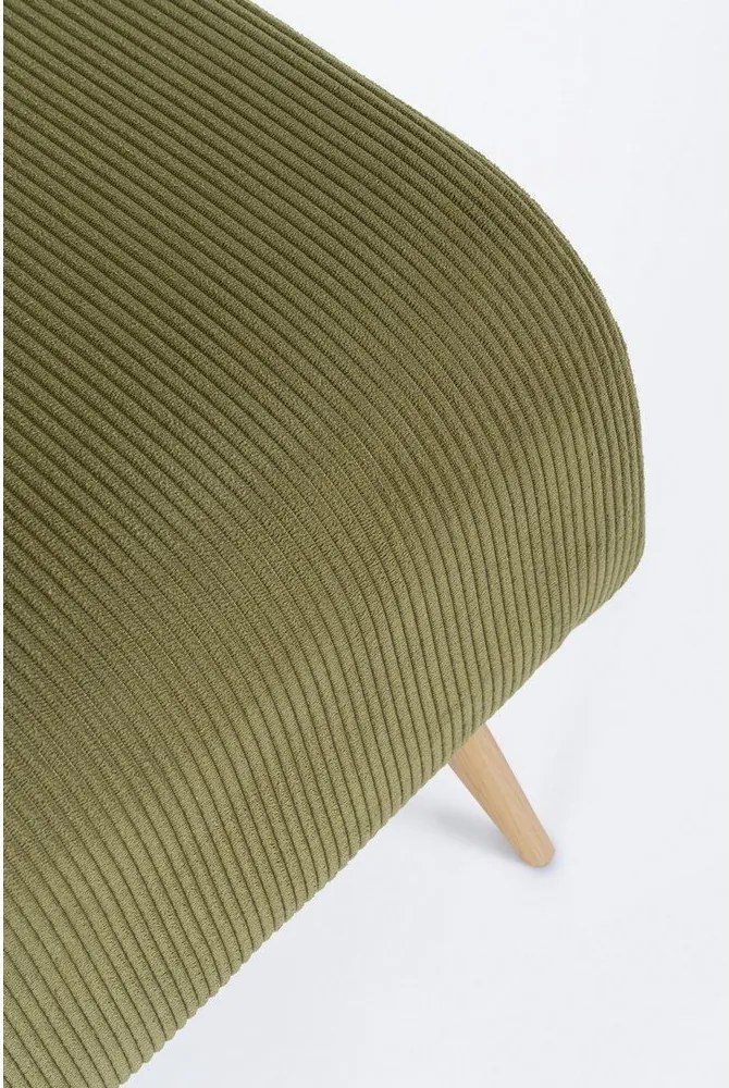 Zielona tapicerowana ławka Olga – Bizzotto