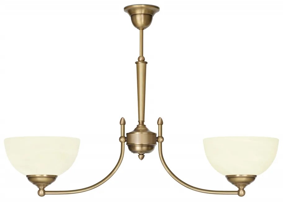 2-punktowa złota klasyczna lampa wisząca Y-S2AC