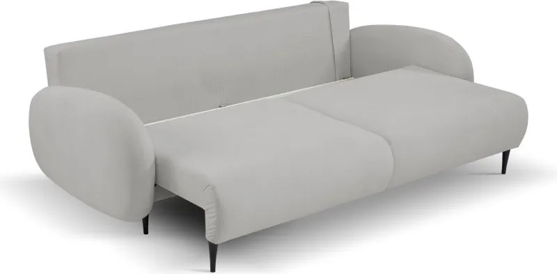 Sofa SOFT z funkcja spania i pojemnikiem JASNY SZARY RUN AGAIN 80