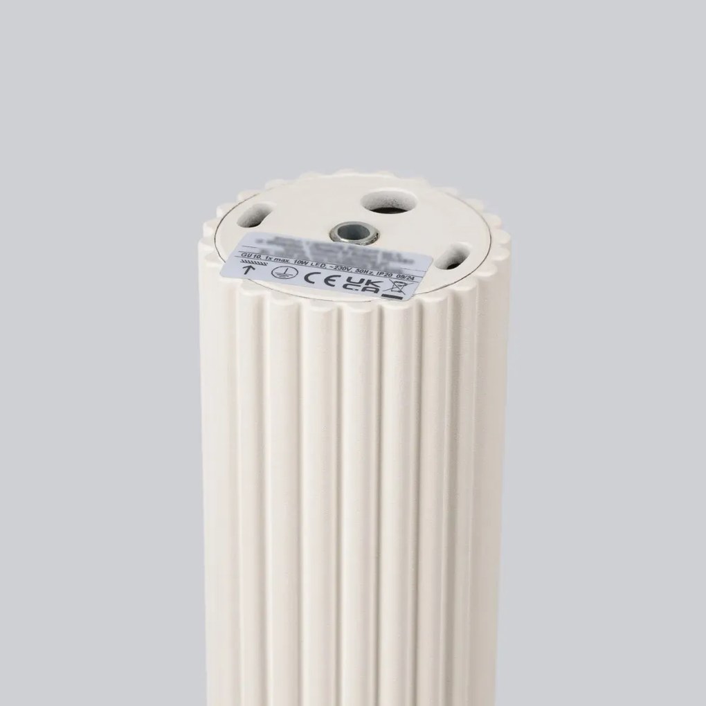 Plafon KARBON 60 beżowy ryflowany SOLLUX  LIGHTING