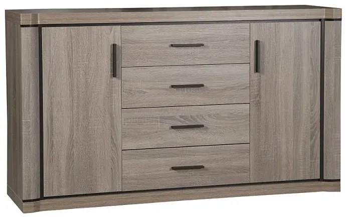 Komoda do salonu dąb truflowy - Rectano 3X