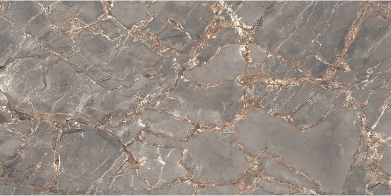 Mexen Rubble Grey gres szkliwiony rekt. G1, płytka podłogowo-ścienna 120 x 60 cm, carving - TL401-120-060-02