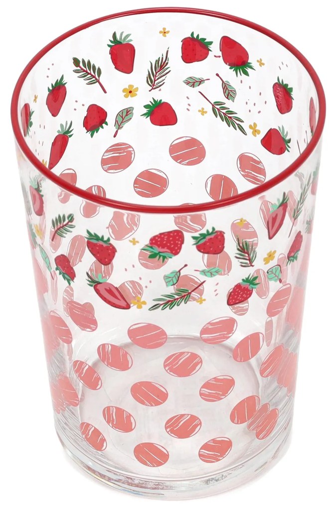 Duża szklanka w owocowy wzór, 510 ml