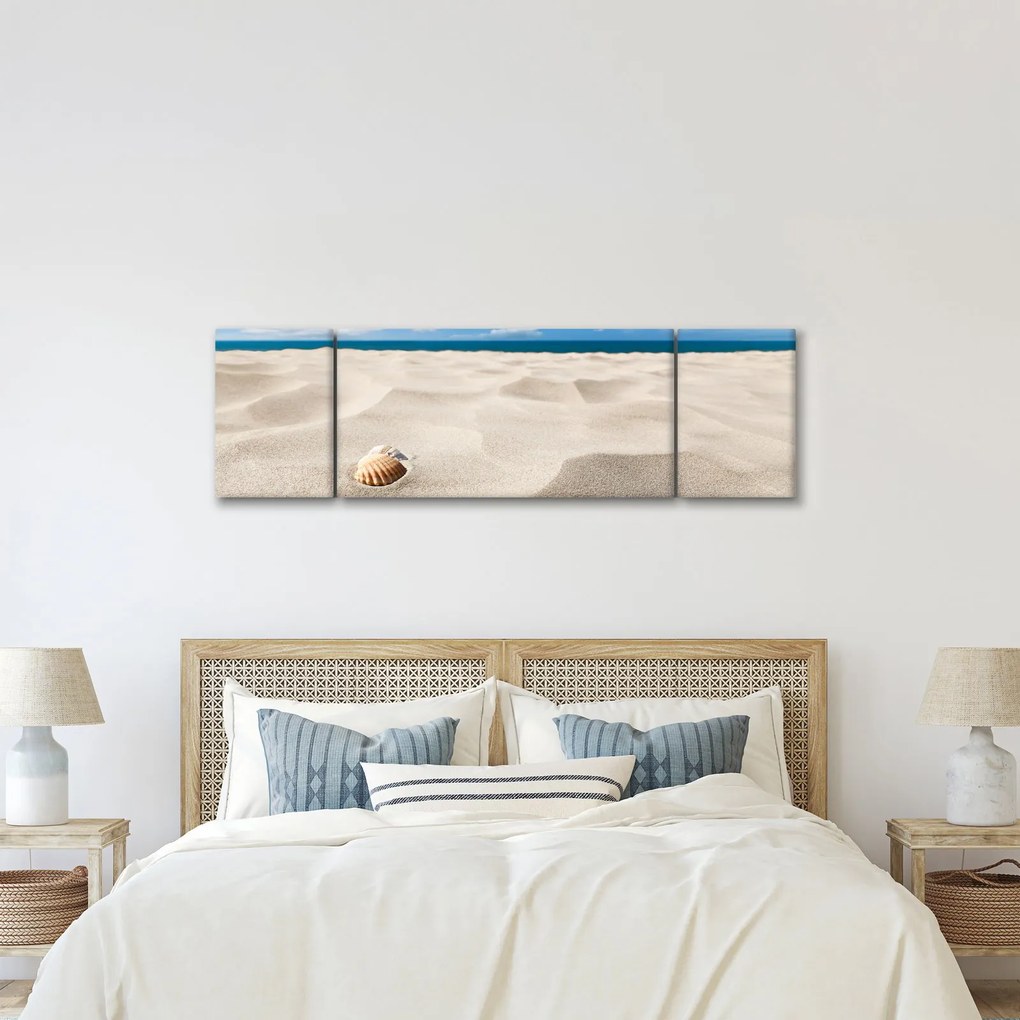 Obraz - Muszle na plaży (170x50 cm)