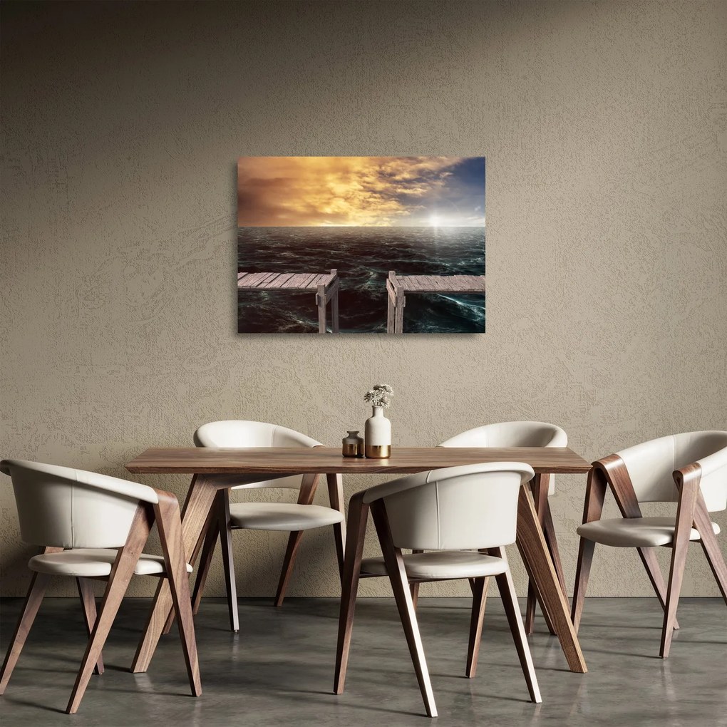 Obraz na szkle - morze (70x50 cm)