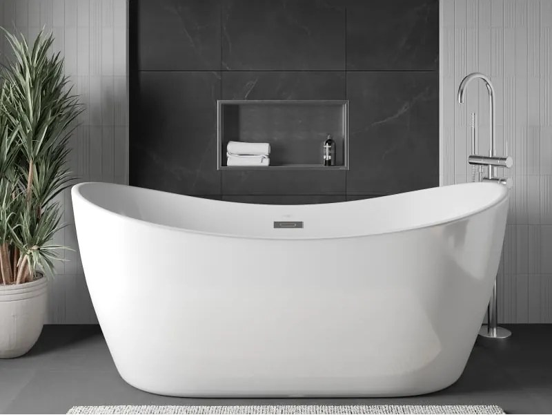 Mexen X-Wall-R półka wnękowa z kołnierzem 60 x 30 cm, inox - 1910603010