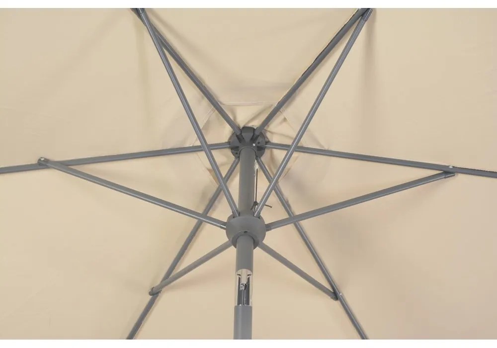 Beżowy parasol ogrodowy ø 300 cm Roja – Rojaplast