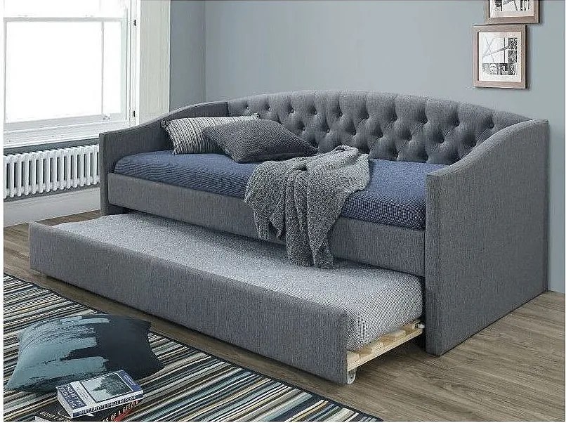 Łóżko ALESSIA 90x200 szare