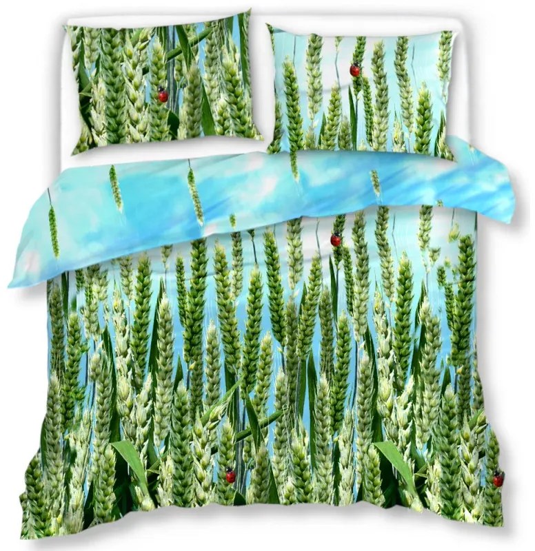 PrzytulneMieszkanie.pl PrzytulneMieszkanie.pl Pościel z mikrowłókna POSANA zielona Rozmiar pościeli: 2 szt 70 x 80 cm | 160 x 200 cm
