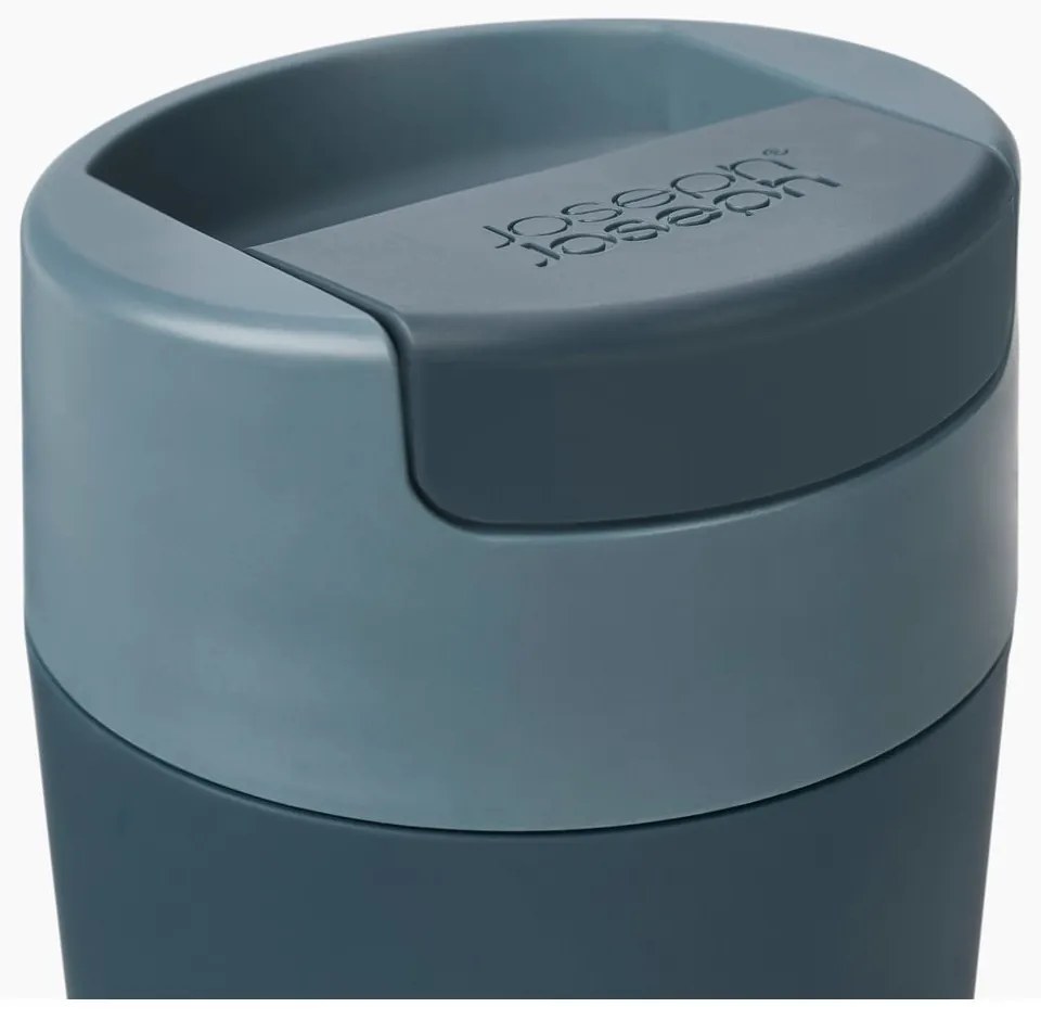 Anytracytowo-granatowy kubek podróżny 450 ml Sipp – Joseph Joseph
