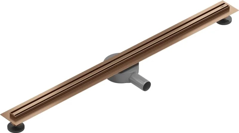 Mexen Flat 360° Slim odpływ liniowy obrotowy 100 cm, miedź szczotkowana - 1C41100