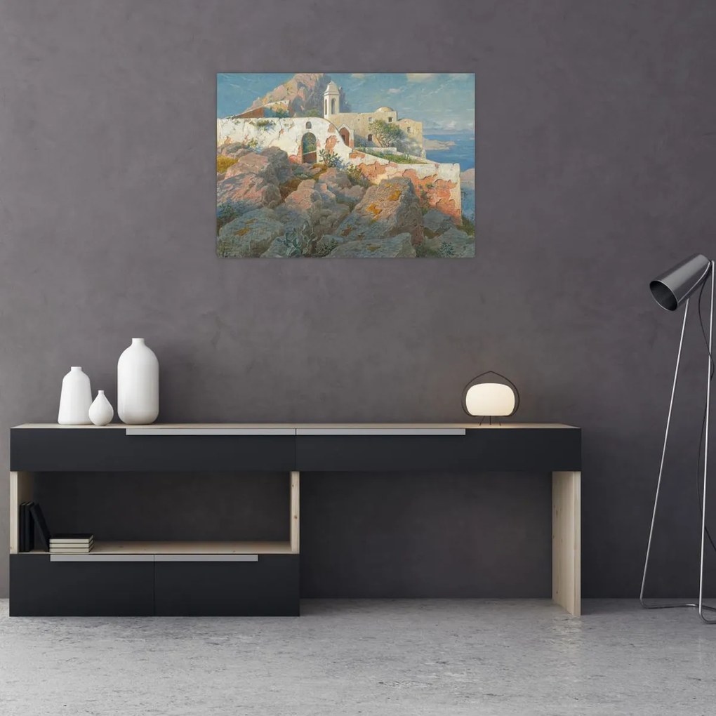 Obraz - William Stanley Haseltine, Santa Maria a Cetrella, Anacapri, reprodukcje (70x50 cm)