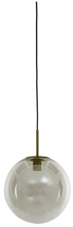 Lampa wisząca w kolorze brązu ze szklanym kloszem ø 40 cm Medina – Light &amp; Living