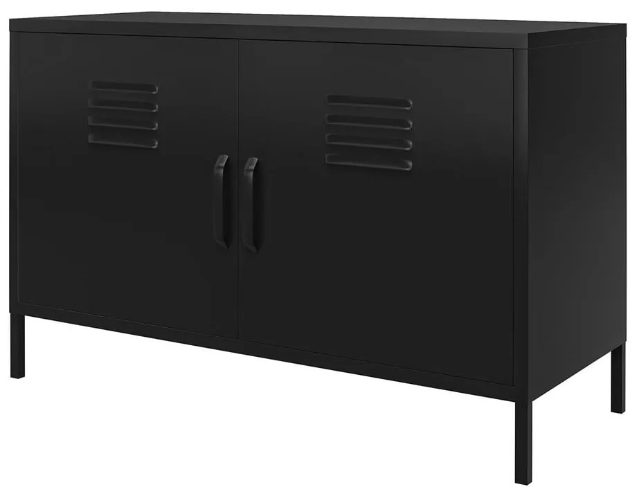 Czarna metalowa szafka 100x64x40 cm Mission District – Støraa