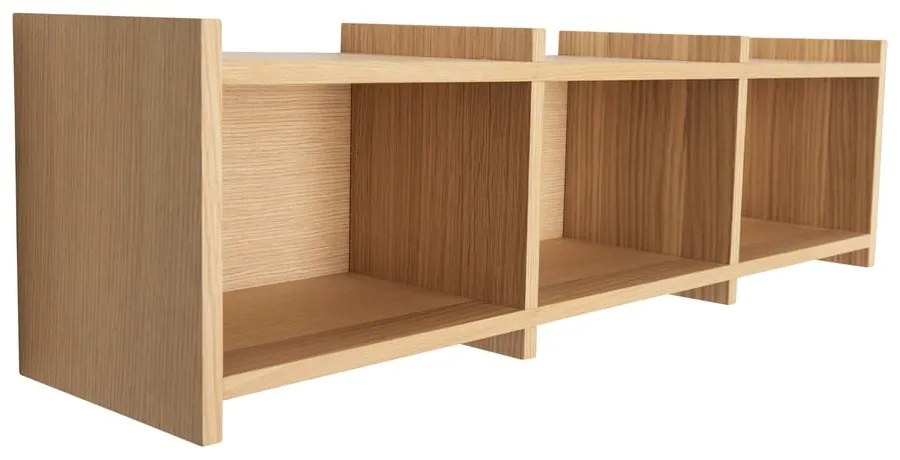 Wielopoziomowa półka w dekorze dębu 80 cm Focal – Hübsch