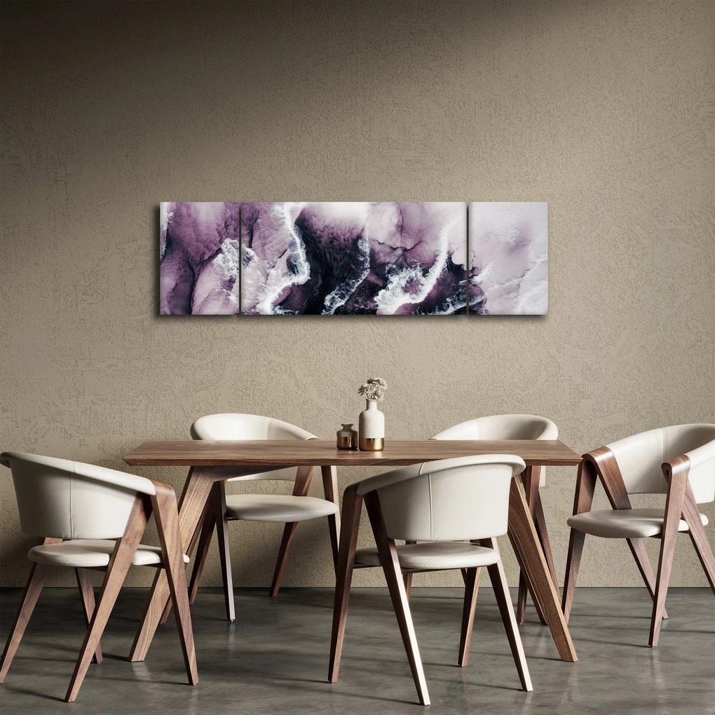 Obraz - Fioletowy marmur N⁰2 (170x50 cm)