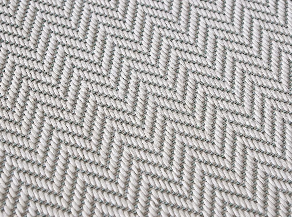 Dywan zewnętrzny Miovani kremowo-zielony 80 cm x 250 cm