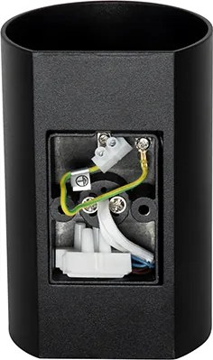 Okrągła designerska lampa ścienna czarna - Sabbir