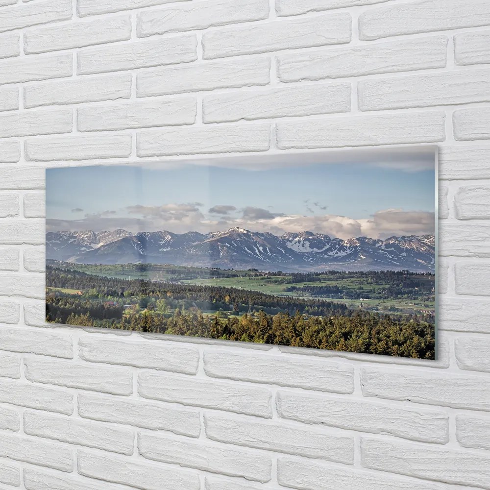 Panel szklany do Kuchni Potęga Wysokich Gór