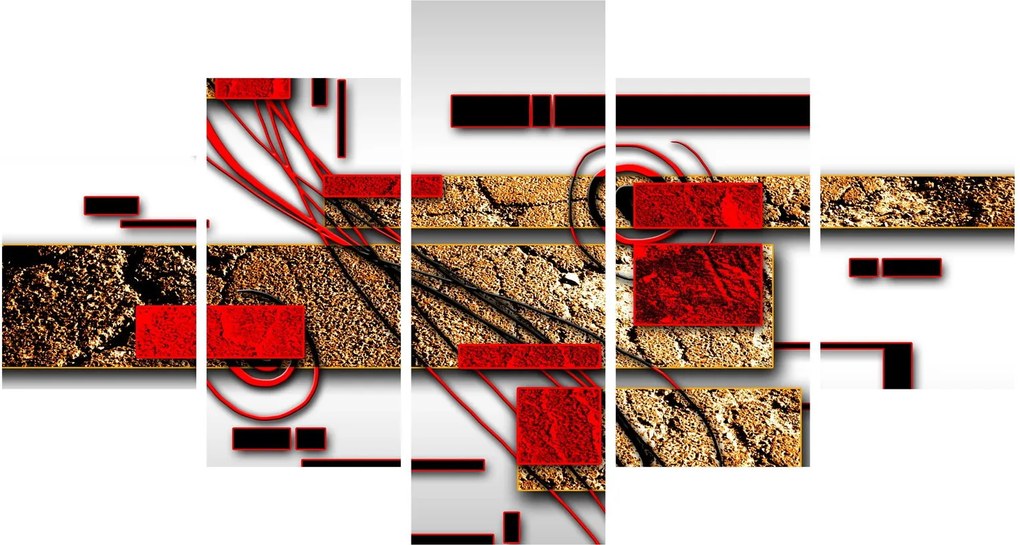 Obraz abstrakcji (125x70 cm)