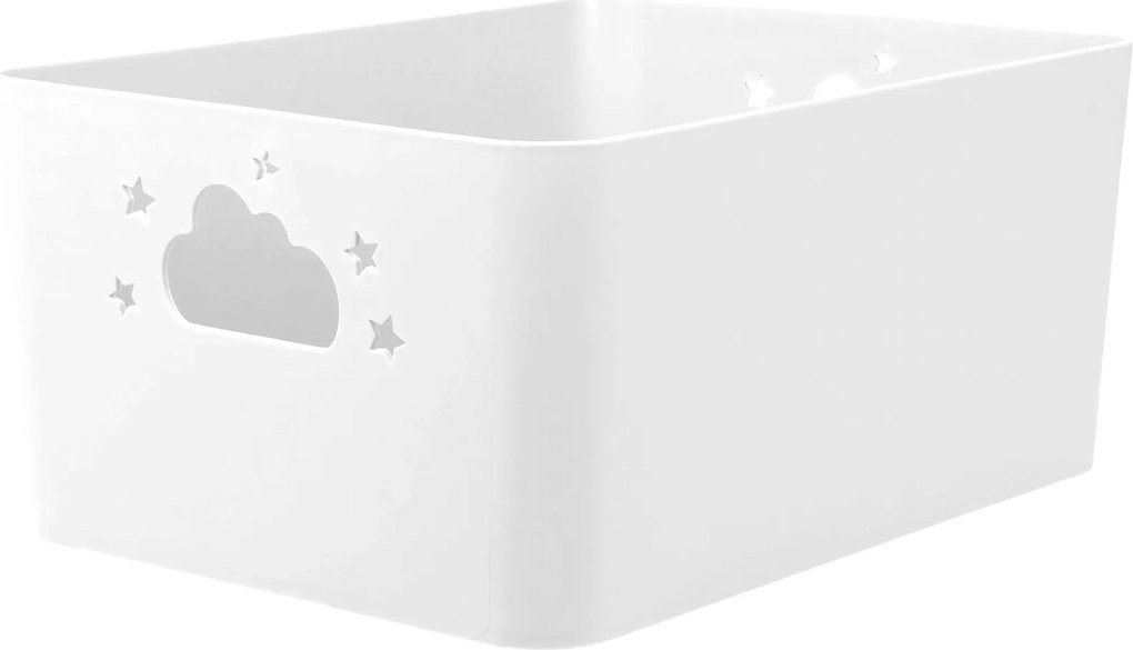 Koszyk do przechowywania NEBULA z uchwytami w kształcie chmurki i gwiazdki, wys. 11 cm