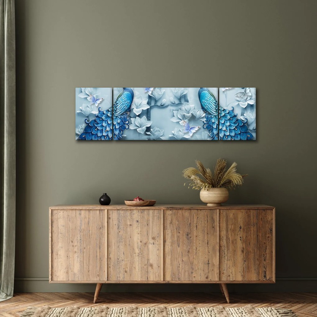 Obraz pawi (170x50 cm)