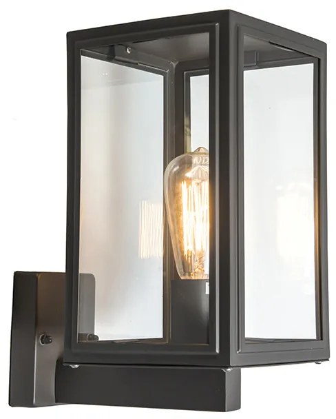 Zewnetrzna Industrialna lampa ścienna szara IP44 - Sutton Up Rustykalny / Vintage Oswietlenie zewnetrzne