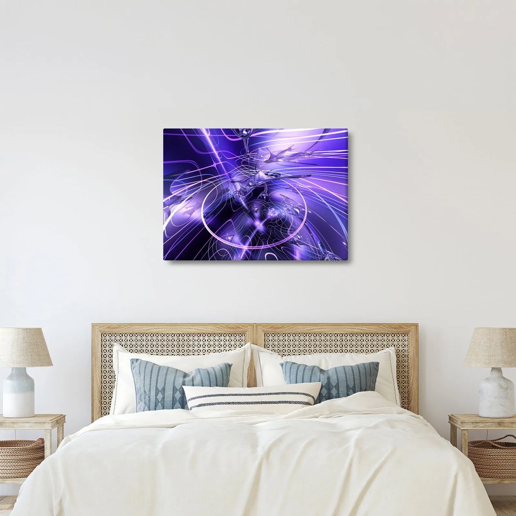 Obraz abstrakcji technicznej (70x50 cm)