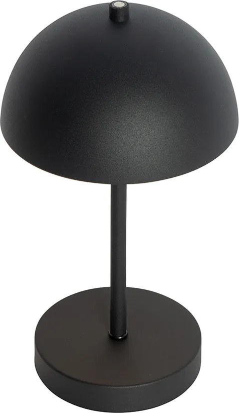 Lampa stołowa zewnętrzna czarna, ładowana, 3-stopniowo ściemniana - Keira