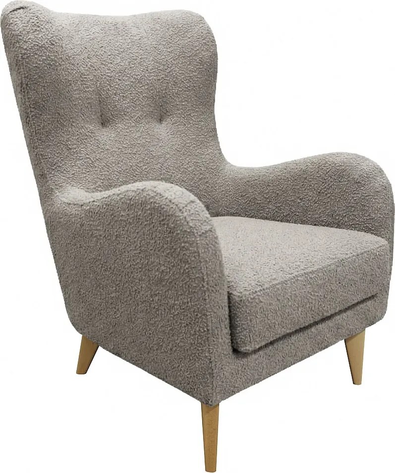 Elegancki fotel Roland z profilowanym siedziskiem i oparciem