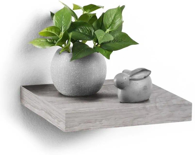 Półka wisząca na ścianę z MDF, dł. 25 cm