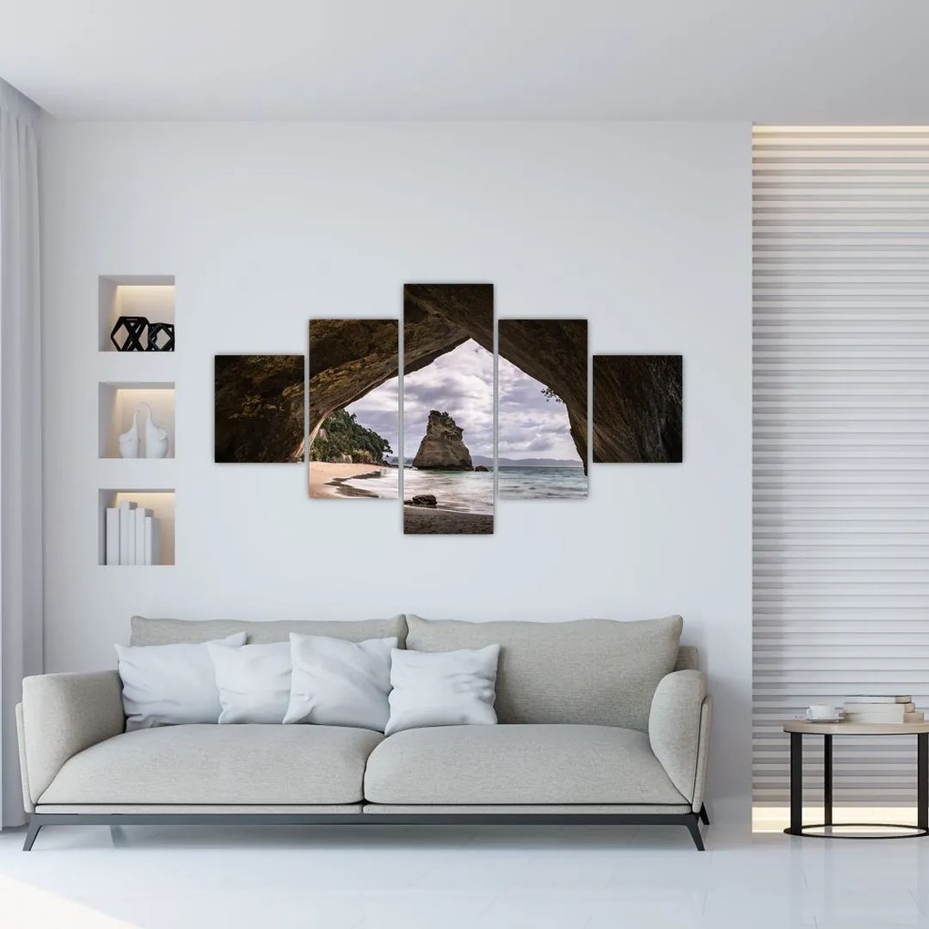 Obraz z jaskini, Nowa Zelandia (125x70 cm)