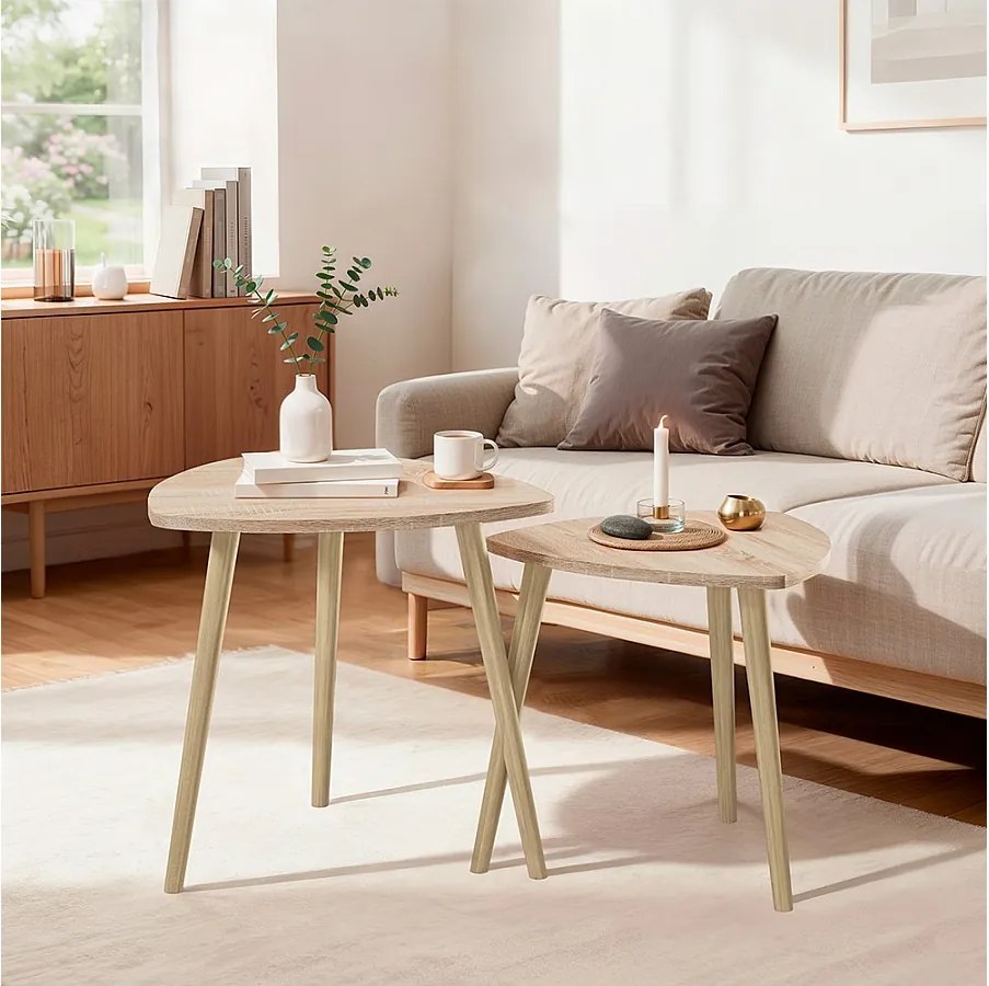 Stolik kawowy sonoma 48x48x45 twino