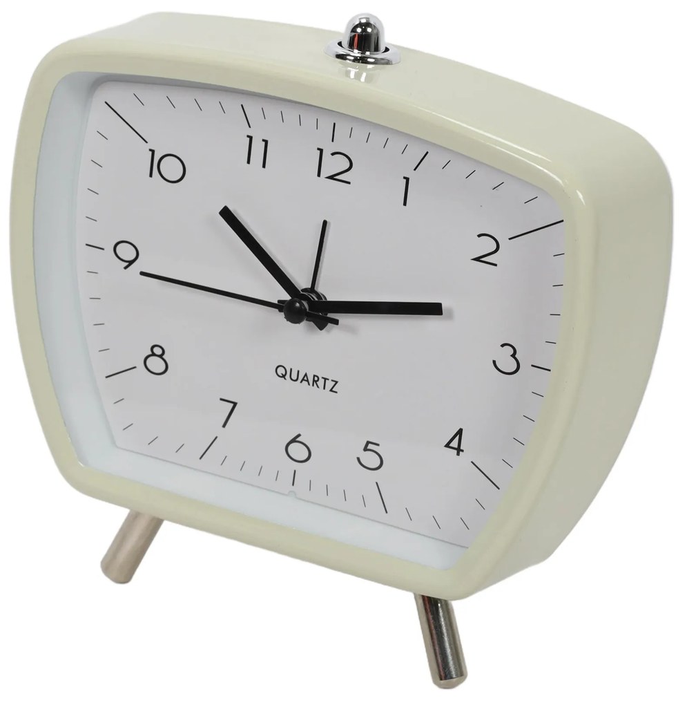 Zegar budzik retro CATHY, 14 x 14 cm