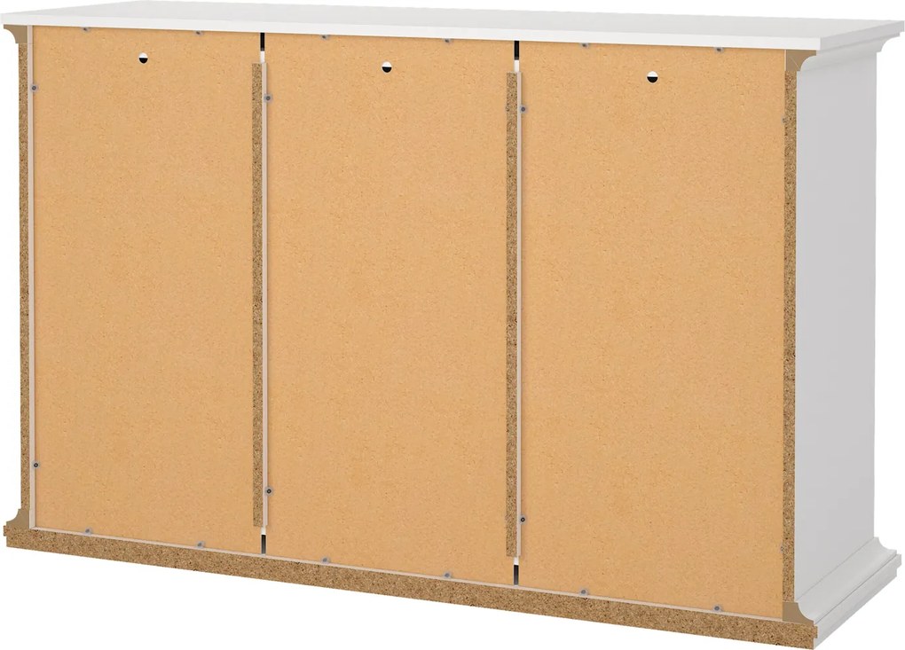 Komoda pokojowa Paris 3+3, kolor biały mat