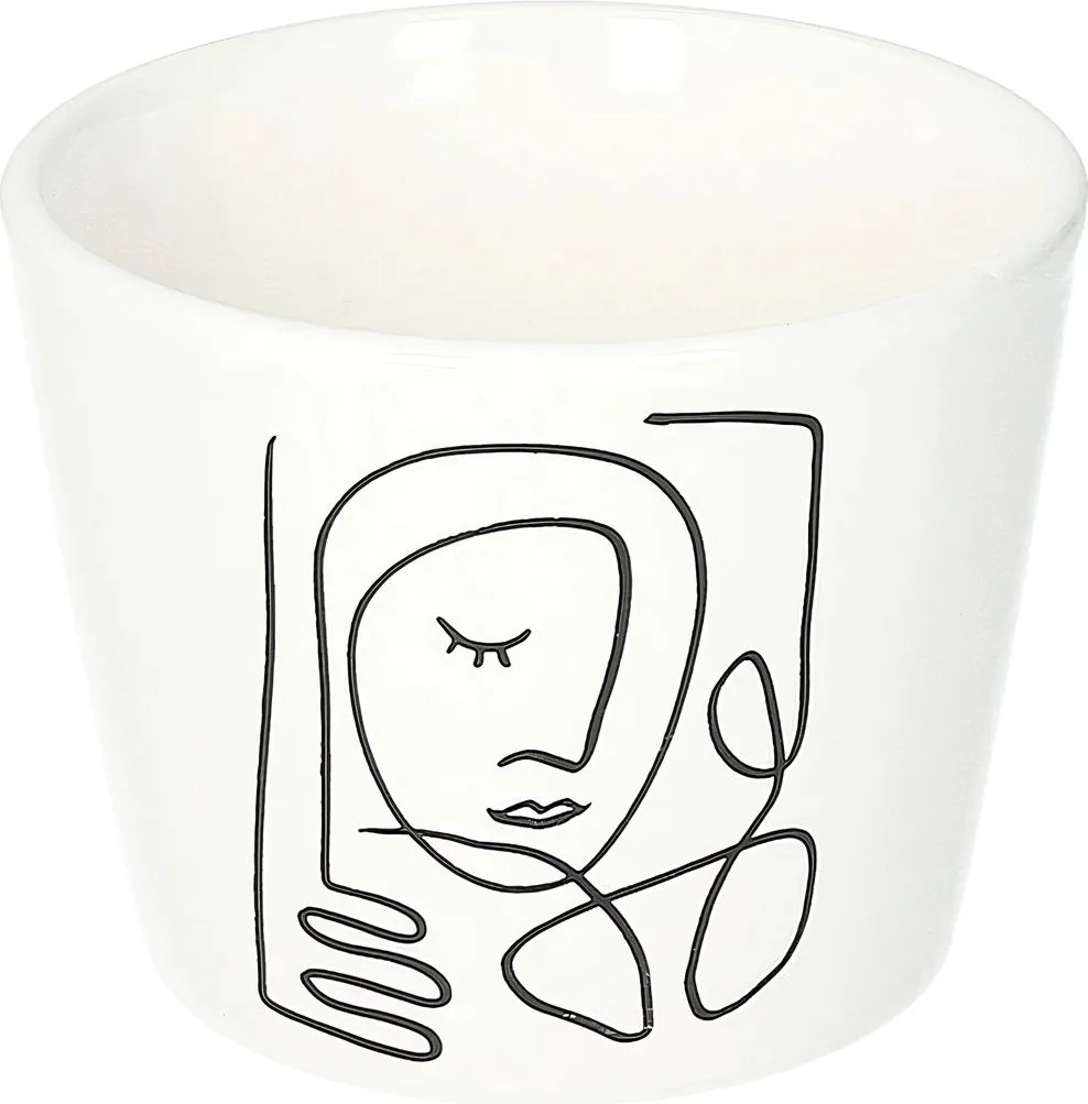 Osłona na doniczkę Face I 8cm
