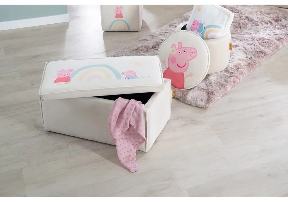 Biała ławka dziecięca Peppa Pig – Roba
