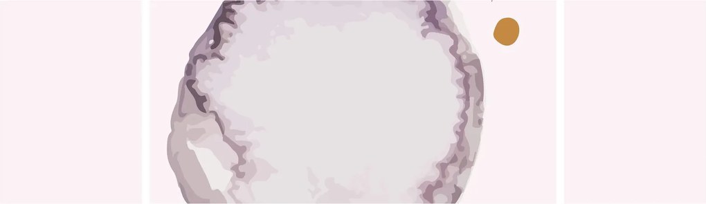Obraz - Fioletowy minimalizm N⁰4 (170x50 cm)