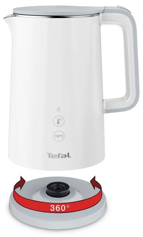 Biały czajnik elektryczny 1,5 l Sense KO693110 – Tefal