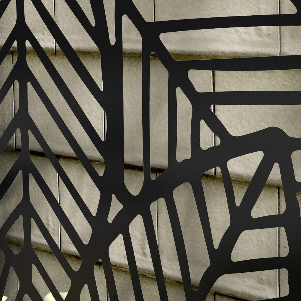 Outsunny Parawan z grządką na zewnątrz, parawan ogrodowy, ścianka działowa z donicą, metal, czarny | Aosom PL